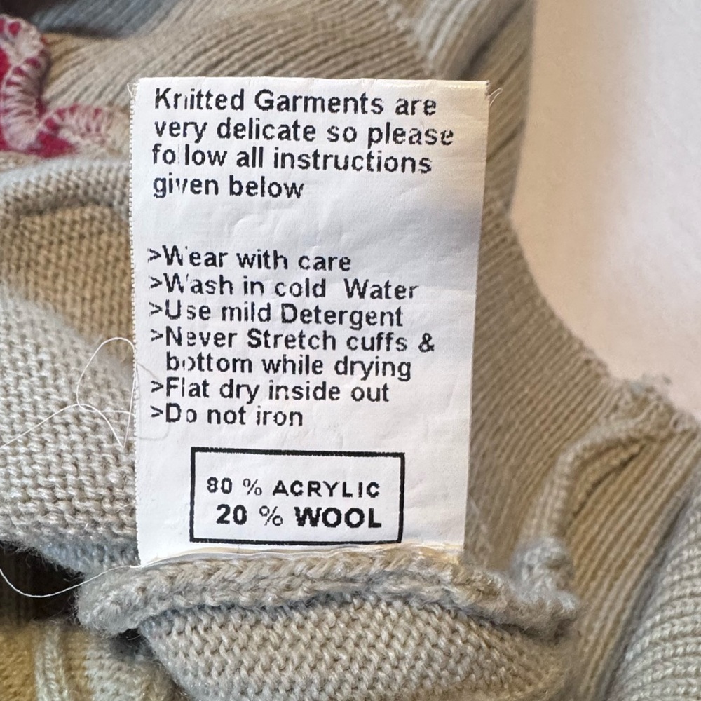 513 Clothing Concepts Retro Striped 1/4 Zip Sweater - Wool Blend - Size Large - Picture 10 of 11
